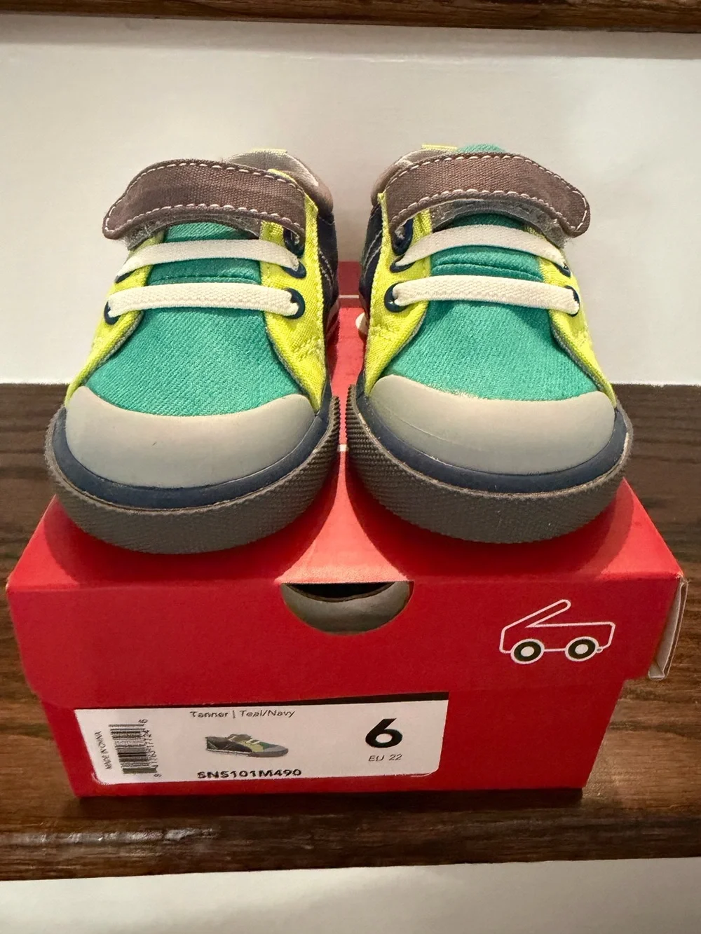 See Kai Run - Tanner - Teal/NavyNavy - Toddler Sneakers - Size 6